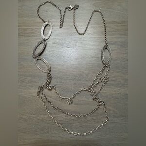 Silpada Silver Oval Link Necklace